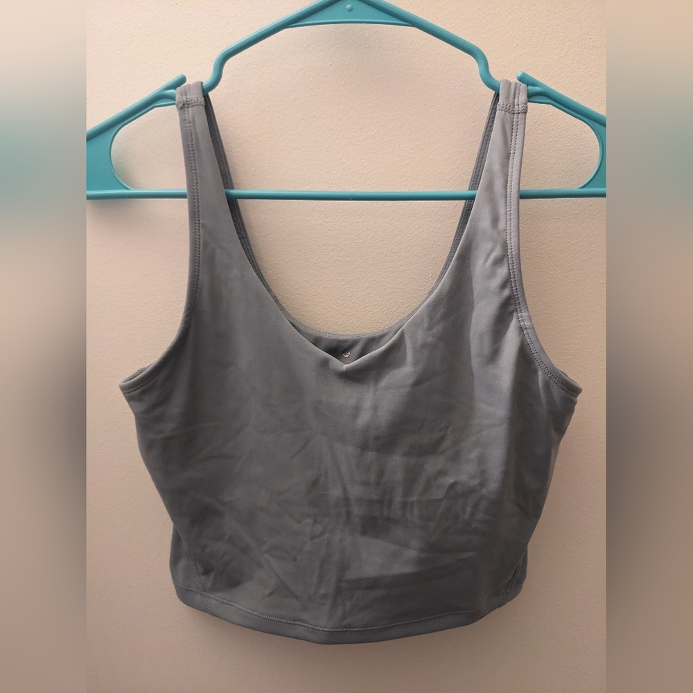 XS blue crop top